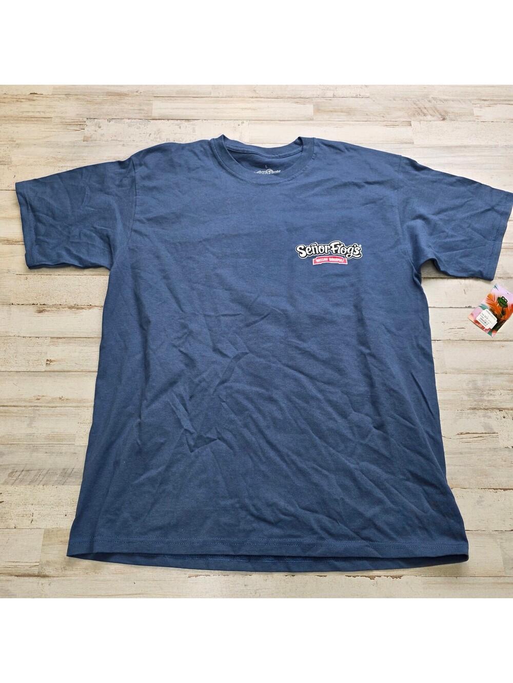 Senor Frog's Nassau Bahamas T-Shirt L Navy Dear Karma Graphic Souvenir Tee NWT